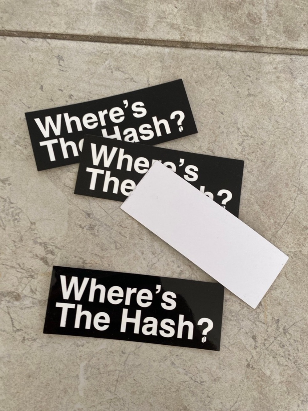 Where’s The Hash? Sticker Pack - Picture 2 of 4